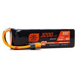 LEMSPMX324S100-SPMX324S100 3200mAh 4S 14.8V 100C Smart LiPo Battery G2 IC3