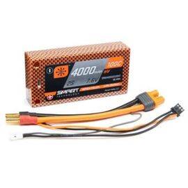 4000mAh 2S 7.6V 100C Smart HV LiPo Sh ort 5mm Tubes