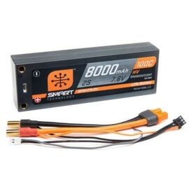 8000mAh 2S 7.6V 100C Smart HV LiPo Ca se 5mm Tubes