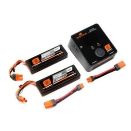 Smart Powerstage Bundle 4S 2x 5000mAh 2S 50C Smart LiPo batterie 1X S2100 Smart AC Charger