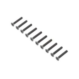 Flat Head Screws, Stl, BO, M4 x 25mm (10)
