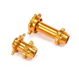 Aluminum Hub Set, Machined, Gold: PM- MX