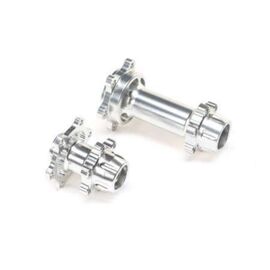 Aluminum Hub Set, Machined, Silver : PM-MX