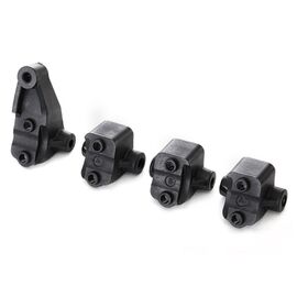 Axle mount set, complete, front & rear (for suspension links)