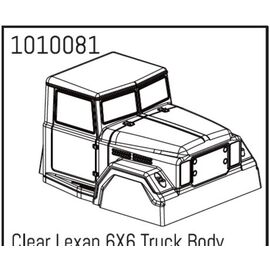 Clear Lexan 6X6 Truck Carrosserie