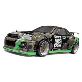 FAIL CREW NISSAN SKYLINE R34 GT-R PRINTED BODY (150MM)