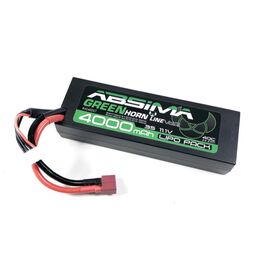 Stick Pack LiPo 11.1V-50C 4000 Hardcase Greenhorn V2 Low Profile (T-Plug)