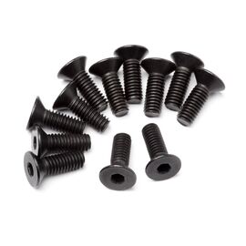 Flat Head Screw M4x12mm 12 Pcs