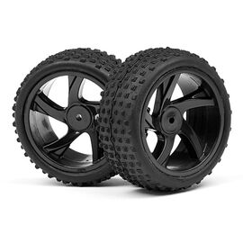 ION - 1/18 Buggy/SC Wheel and Tyre Assembly ( XB/SC)
