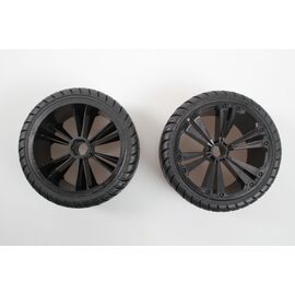 Set 2x Roues avant pour Buggy noir