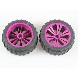 Set 2x Roues pour monstres violet