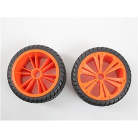 Set 2x Front Wheel for Buggy, orange