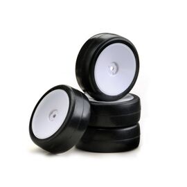Wheelset Onroad  Disc / Slick  blanc 1:10 (4)