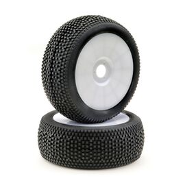 Jeu de roues Buggy Disc  Mini Pin  blanc 1:8 (2)