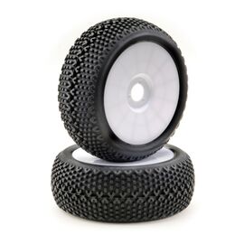 Jeu de roues Buggy Disc  Y Pin  blanc 1:8 (2)