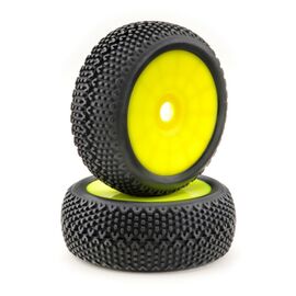 Jeu de roues Buggy Disc  Y Pin  jaune 1:8 (2)