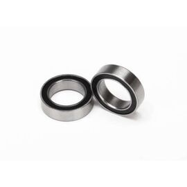 Ball bearings, black rubber sealed (1 0x15x4mm) (2)