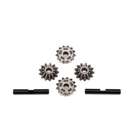 Gear set, center differential (output gears (2)/ spider gears (4)/ spider gear shaft (2))
