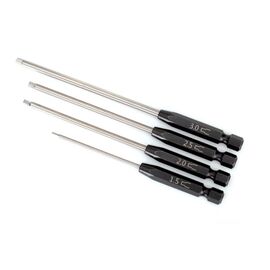 Speed Bit Set, hex driver, 4-piece st raight (1.5mm, 2.0mm, 2.5mm, 3.0mm), 1/4' drive