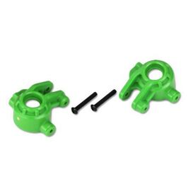 Steering blocks, extreme heavy duty, green (left & right)/ 3x20mm BCS (2) (for use with #9080 upgrade kit)