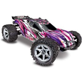 LEM67076-4PK-S.TRUCK RUSTLER VXL 1:10 4WD EP RTR PINK TQi 2.4GHz BRUSHLESS&nbsp; (sans accu et chargeur)u