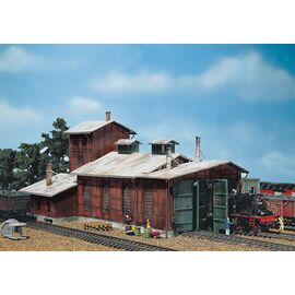 Remise à locomotives à 2 niveaux