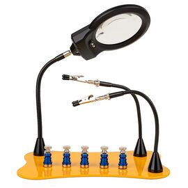 Station de soudage et de travail avec lampe loupe