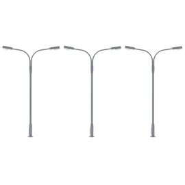 Lampe de poche à LED à deux bras blanc froid 3 pièces