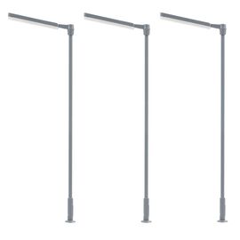 Lampe LED pour mât cruciforme blanc froid 3 pièces