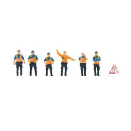Contrôle de police CH 1 gilet de sécurité orange