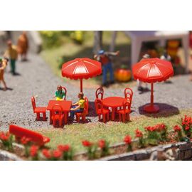 Parasols Tables Bancs