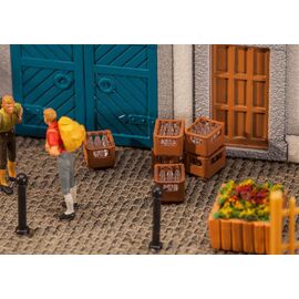 4 caisses de gazéification avec bouteilles