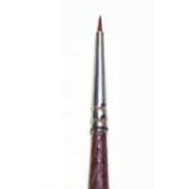 Pinsel 0/10 - Synthetisch mit brauner Spitze