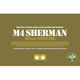 Kit 1/16 R/C M4 Sherman 105mm Howitzer Full Opt.