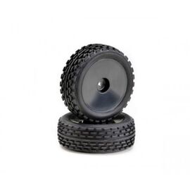 Paire de roues Buggy Disc  Offroad  avant noir 1:10 (2)