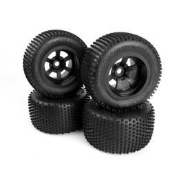 Pneus monté-collé Ground Assault sur jantes Scorch Rim (Set 4pcs)