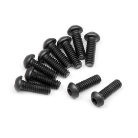 Button head screw m2x6mm (hex socket/10pcs)