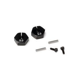 HEX WHEEL HUB 5.0mm (BLACK/2pcs)