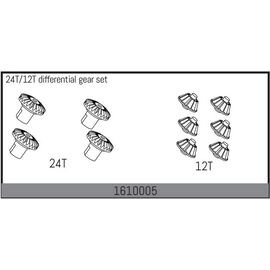 24T/12T differential gear set