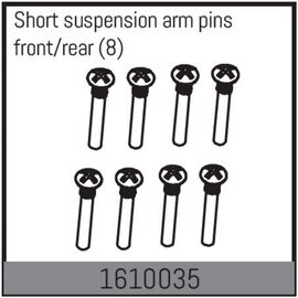 Short suspension arm pins front/rear (8)