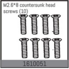 M2.6*8 countersunk head screws (10)