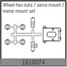Wheel hex nuts / servo mount / motor mount set