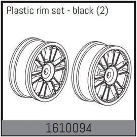 Plastic rim set - black (2)
