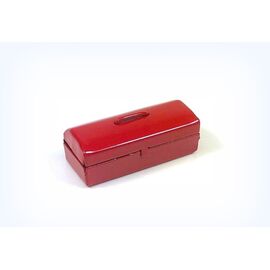 Boite à outils en métal, rouge