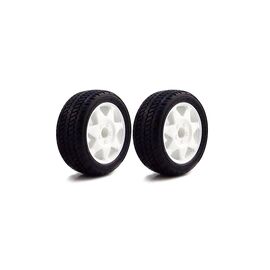 M48S FRONT WHEEL / TYRE PAIR MOUNTED
