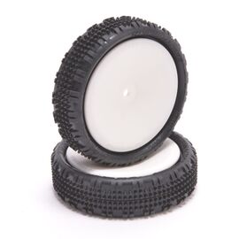 Fusion slim 1/10 2wd front tyres (yellow/pre-glued)