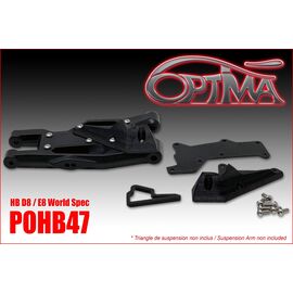 Aileron de bras avant OPTIMA pour HB racing D8/E8ws