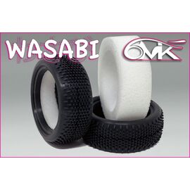 WASABI Front Tyres in Blue compound + foam inserts (pair)