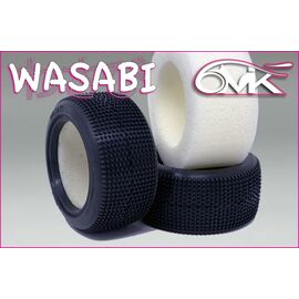 WASABI Rear Tyres in Silver compound + foam inserts (pair)