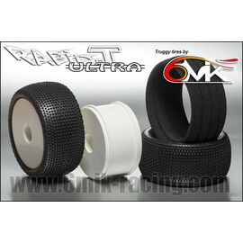 Rapid-T Tyres glued on rims - Blue compound (pair) ULTRA (pair)